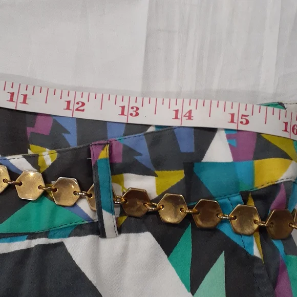 W118 by Walter Baker crop multi colored ankle pants size medium - Picture 9 of 12